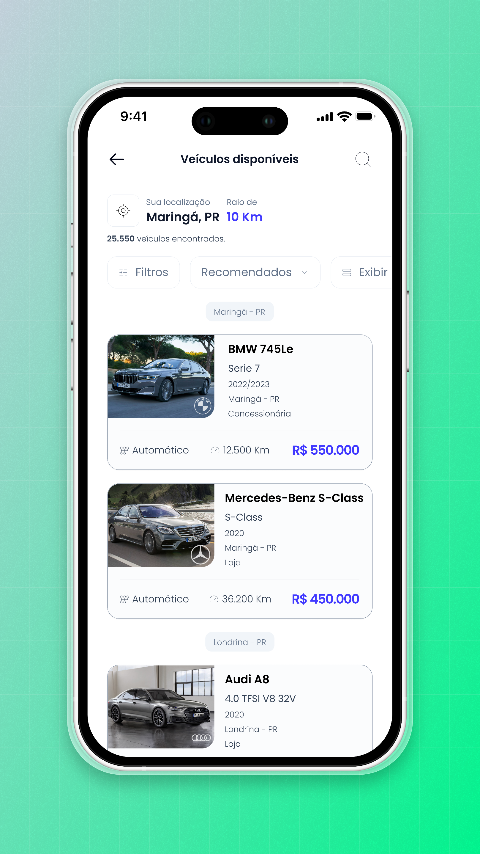 Fluxo do Velomi para serviço de compra e venda de carros